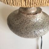 Lampe de grès Accolay 70 abat jour de corde