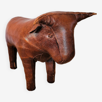 Mythique repose-pieds taureau de dimitri omersa (1927-1985), années 1960