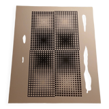 Screen print by Victor Vasarely - "Corpuscular" - Art & Science / Structure
