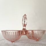 Pink double glass salt shaker