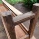 Antique solid oak farm benches