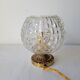 Art Deco bronze and glass lamp