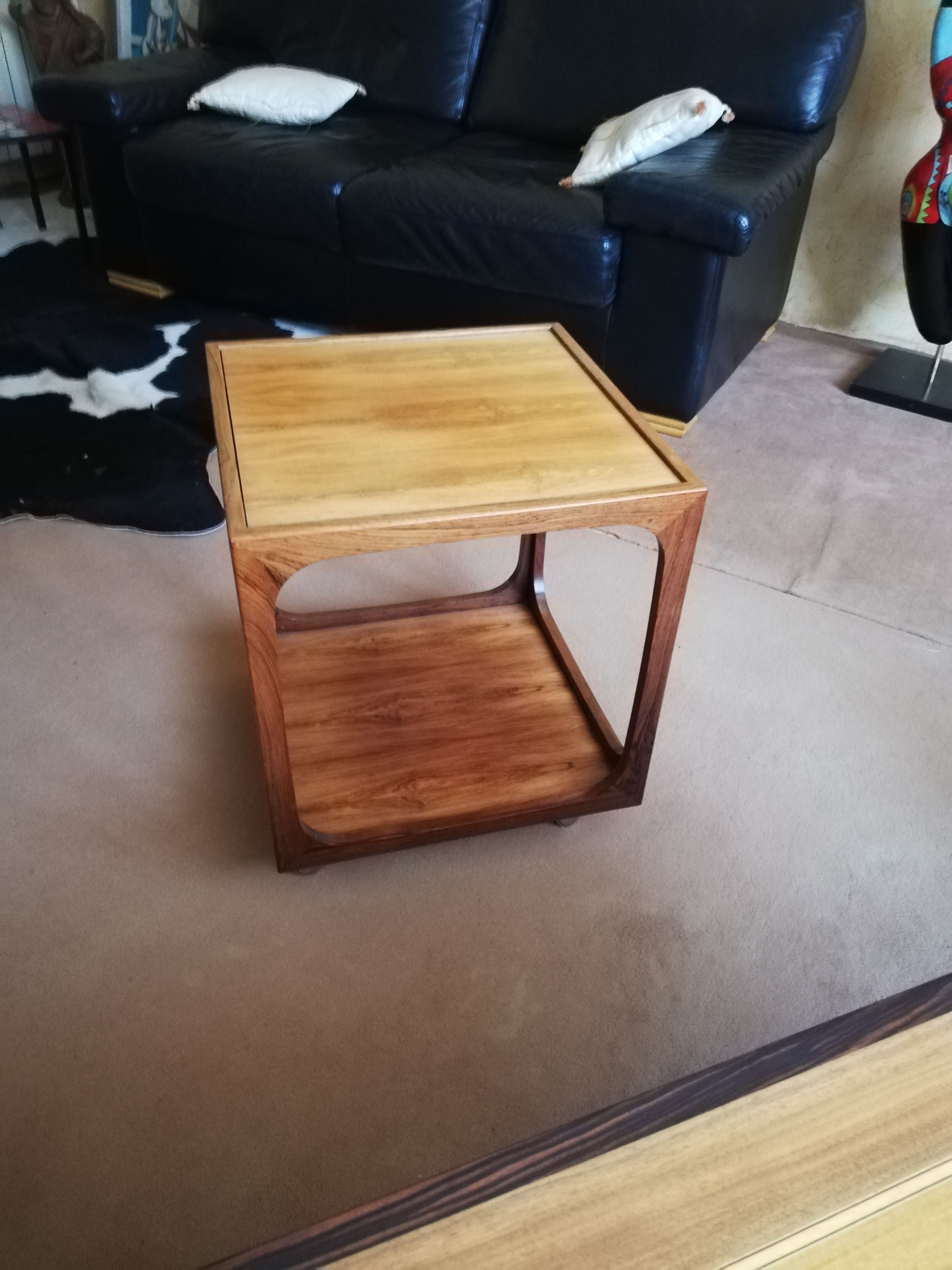 Scandinavian rosewood coffee table