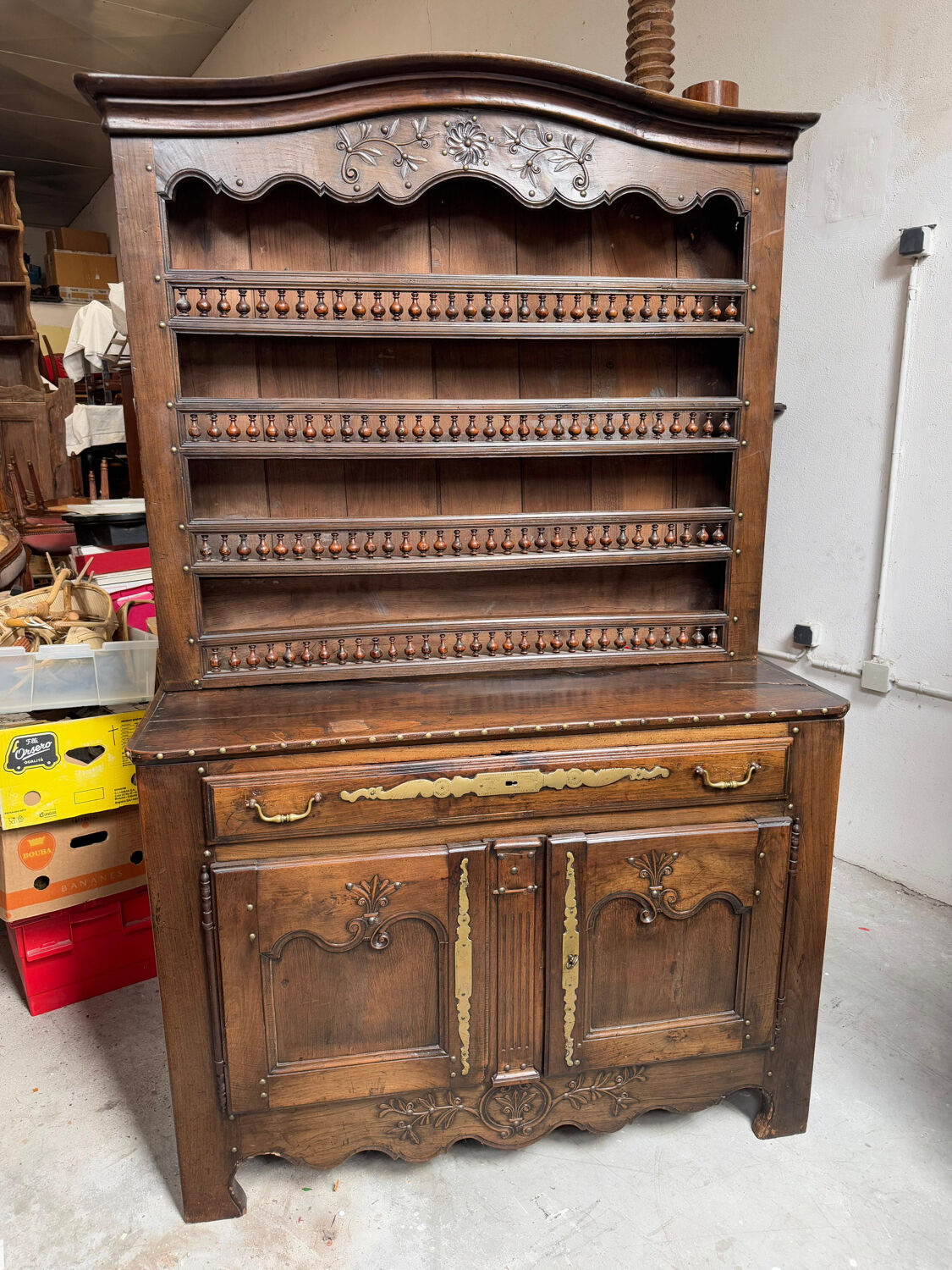 18th Century Breton Sideboard – Two Bodies in Solid Oak