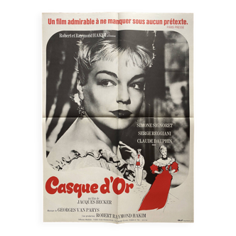 Affiche cinéma "Casque d'or" Simone Signoret 60x80cm 70's