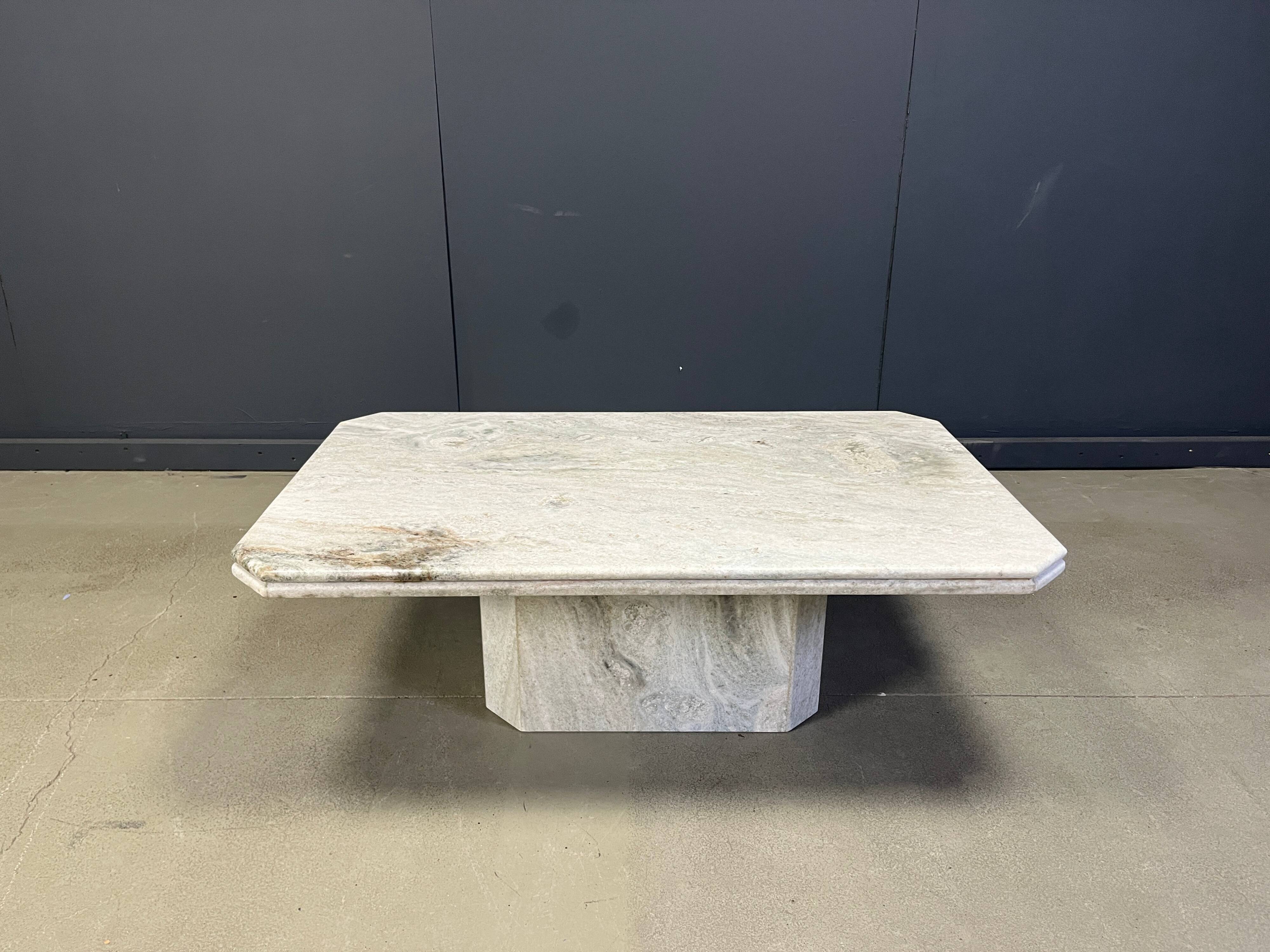 Vintage marble coffee table, 1970s - Italy