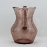 Pitcher rose Biot bubble glass