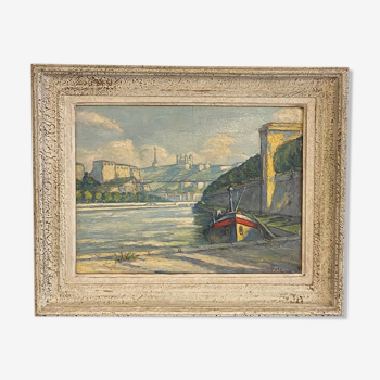 Old painting, Marine signed , 50s/60s