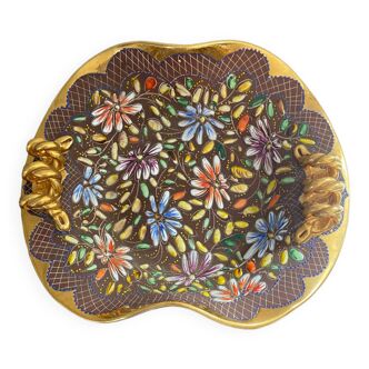 Fruit basket or wall dish Becquet Quaregnon