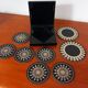 Napoleon set of 6 coasters and 2 bottle mats