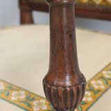 Walnut armchair, Louis XVI style, early nineteenth