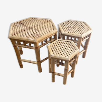 Tables gignognes en bambou