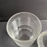 Cut crystal covered pot attributed to Saint Louis
