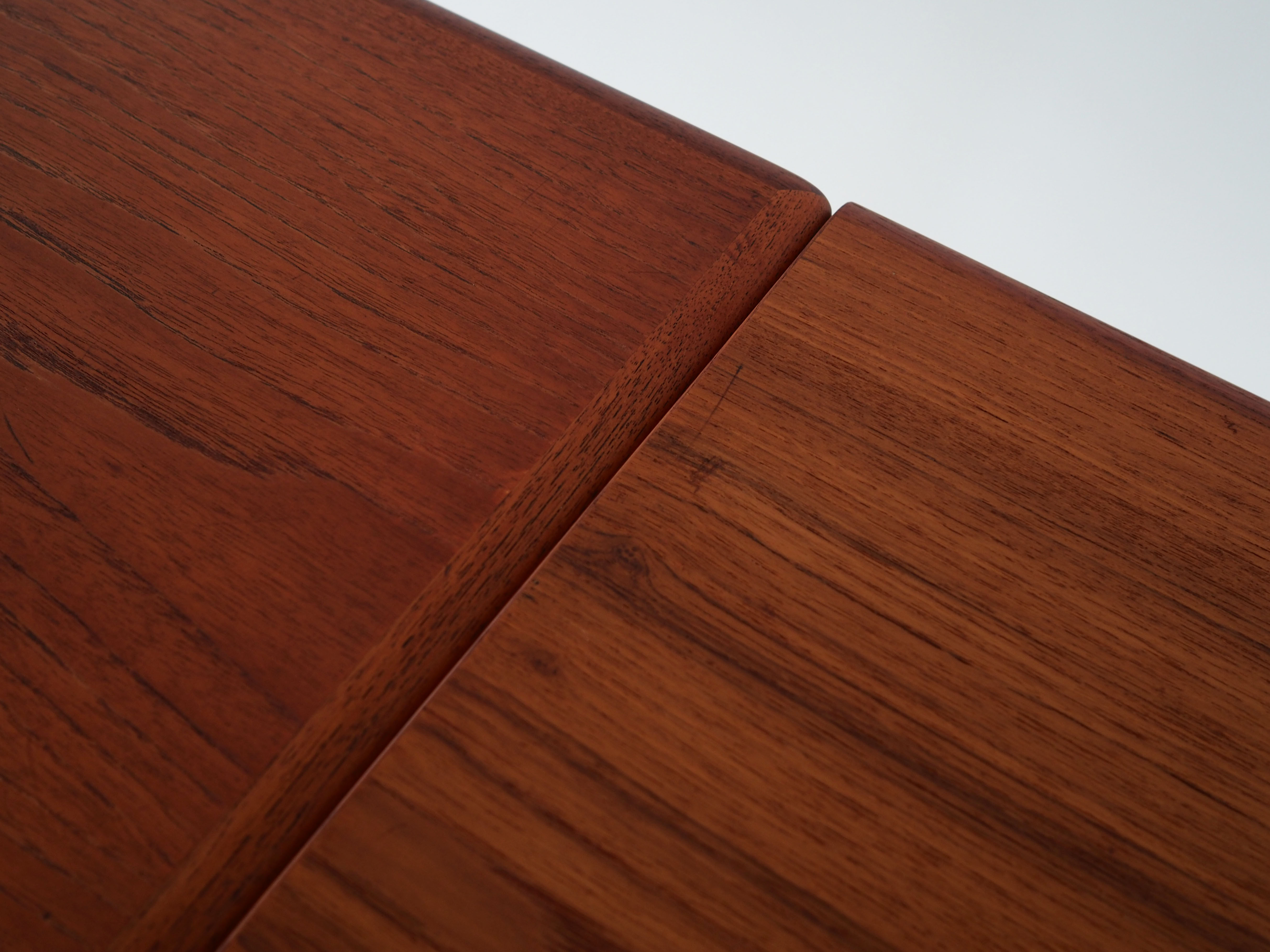 Teak table, Danish design, 1970s, production: Denmark