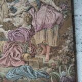 Tapestry gallant scene gobelin panel