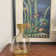 Carafe vintage en verre jaune