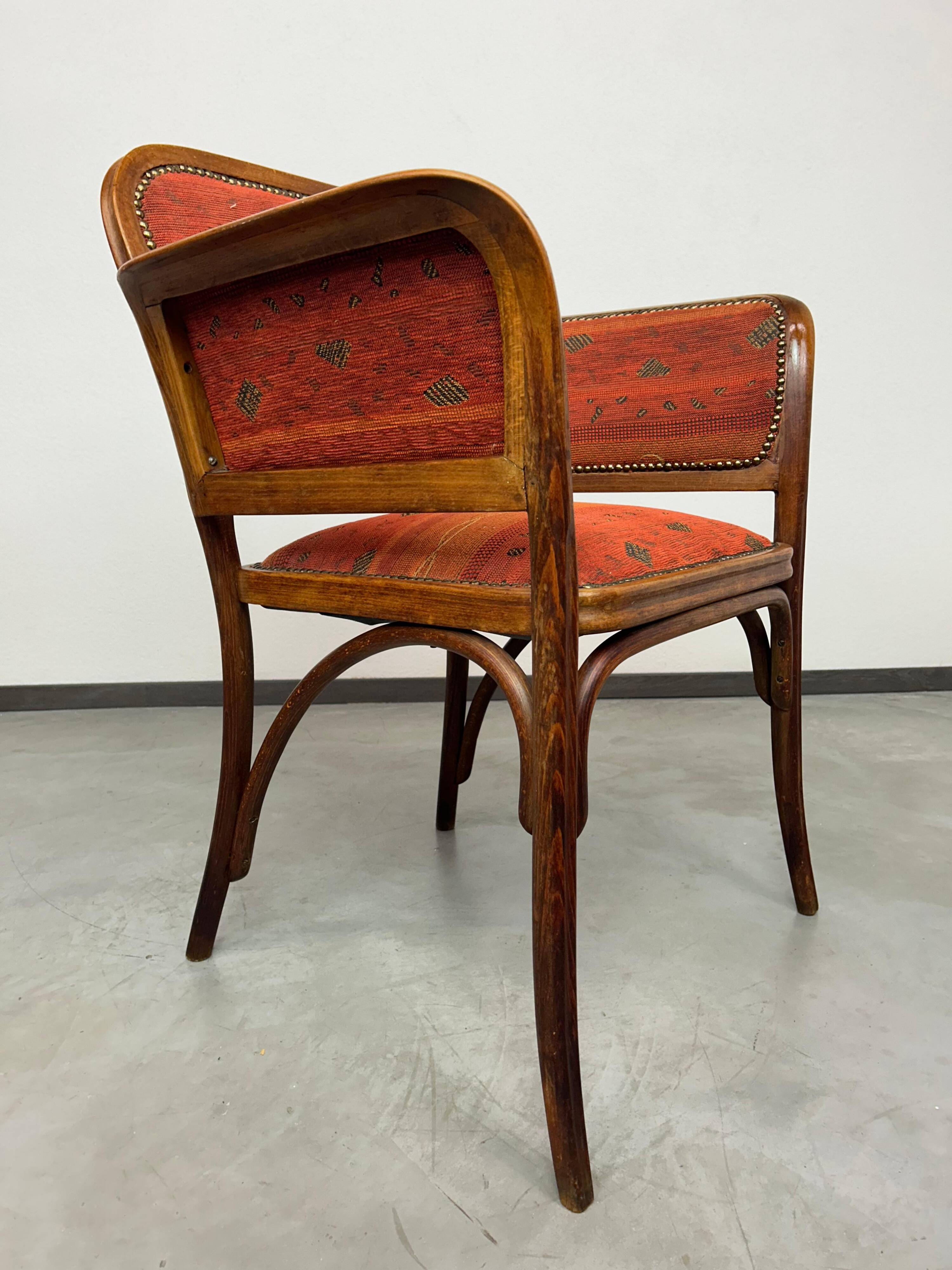 Secession office chair attributed to Marcel Kammerer for Thonet.