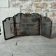 Brass fireplace screen in Louis XV style