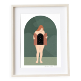 The opening, art print 13x18 cm, numbered and signed, green version