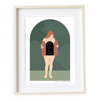 The opening, art print 13x18 cm, numbered and signed, green version