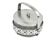 Sugar bowl, postmodernism, glass, silver-plated brass, Poland, 1970s