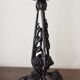 Art deco lamp, wrought iron foot
