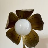 Lampe fleur en laiton