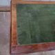 Vintage mahogany desk and leather top