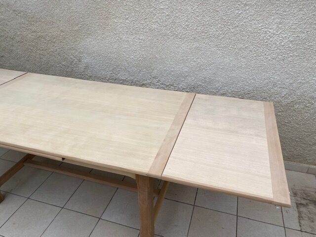 Extended farmhouse table