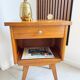 Vintage compass leg bedside table