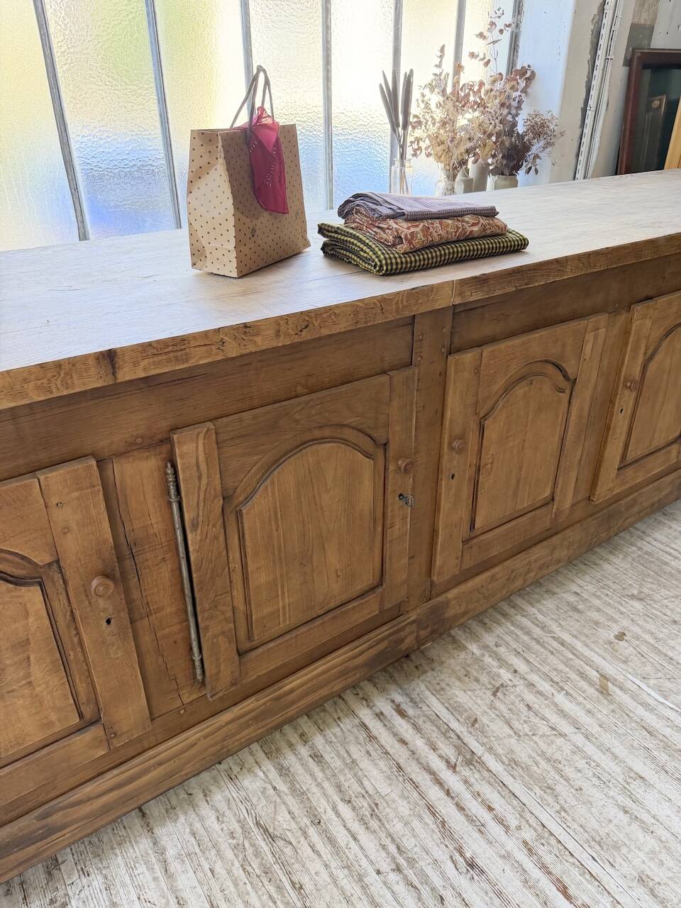 Rustic sideboard XXL 4m solid oak 1950