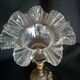 Bronze desk lamp Napoleon III style, crystal tulip, late nineteenth
