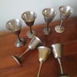 Metal liquor glasses