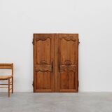 Pair of two Antique French Provincial hand carved doors, ca. 1880