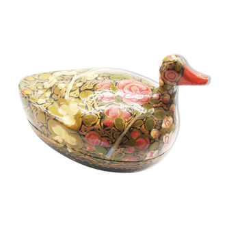 Boite canard en papier mâché