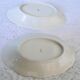 Lot 2 raviers anciens en porcelaine Limoges decor petites roses sur fond blanc