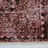 Vintage Pink & Brown Bordered Style Rug, 203x299Cm