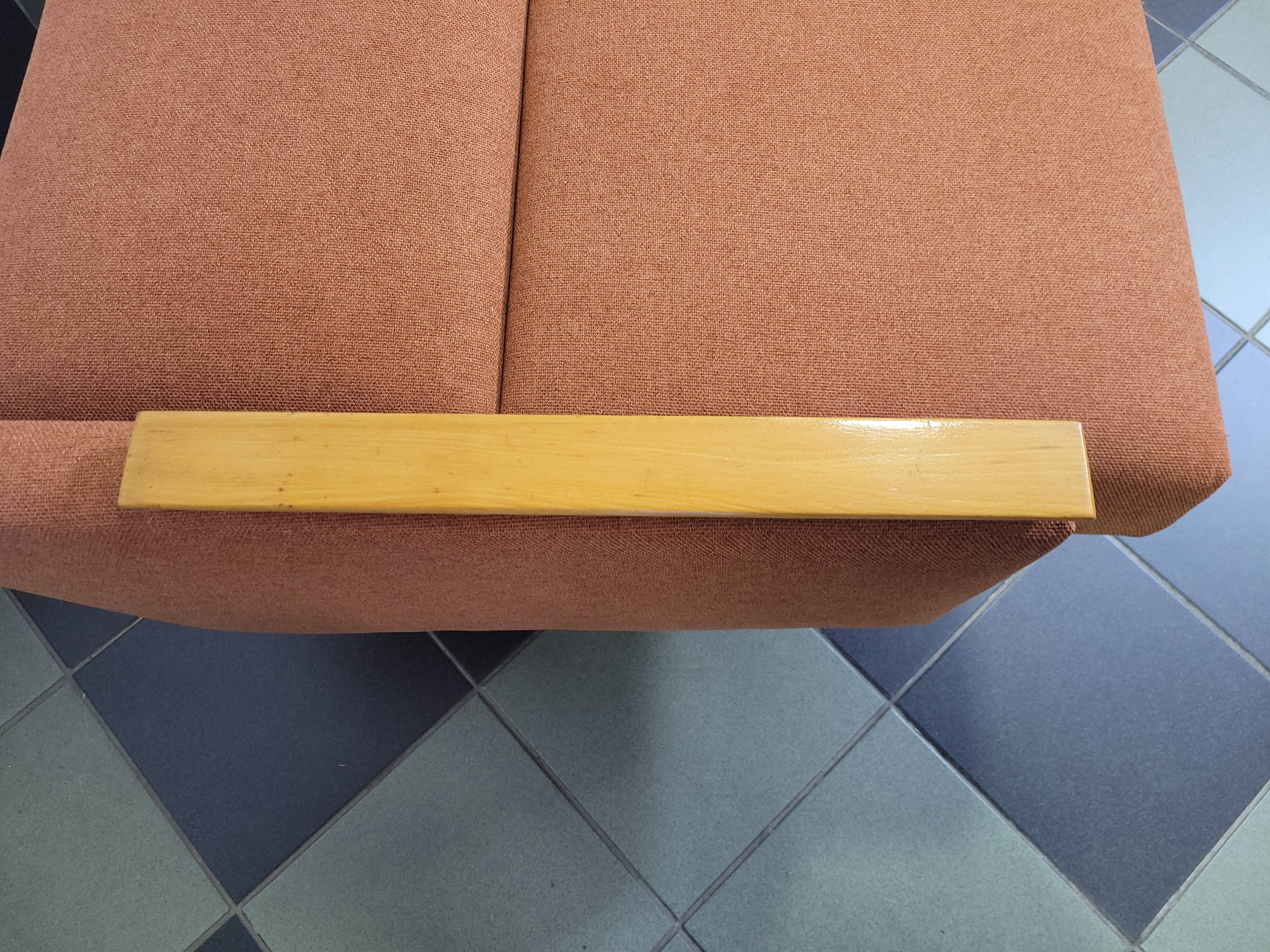 Mier Topolčany Design reclining sofa Czechoslovakia 1960s.