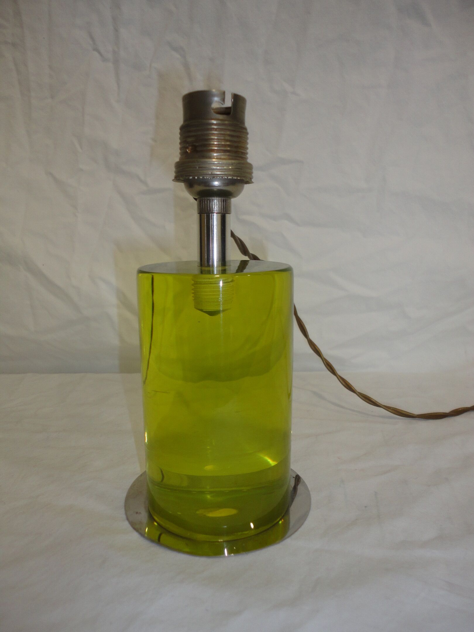 Lamp vintage 60s metal and acrylate