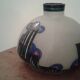 Vase art deco, signé Leune verre granité