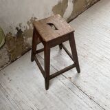 High oak workshop stool