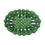 Ceramiquecorbeille green braided slushy fruit bowl