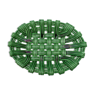 Ceramiquecorbeille green braided slushy fruit bowl