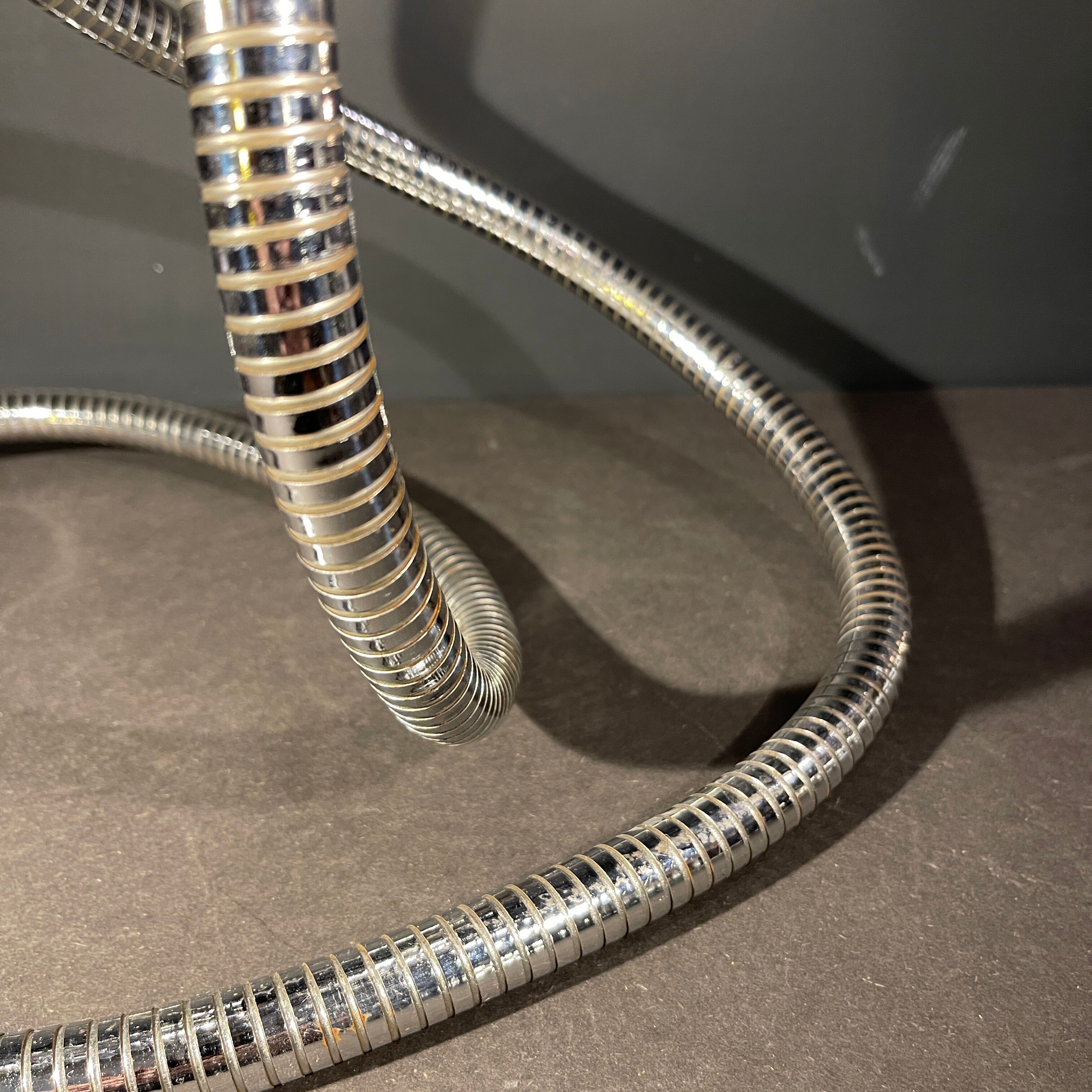 Flexible "snake eye balls" lamp by Goffredo Reggiani, chrome steel 1970s