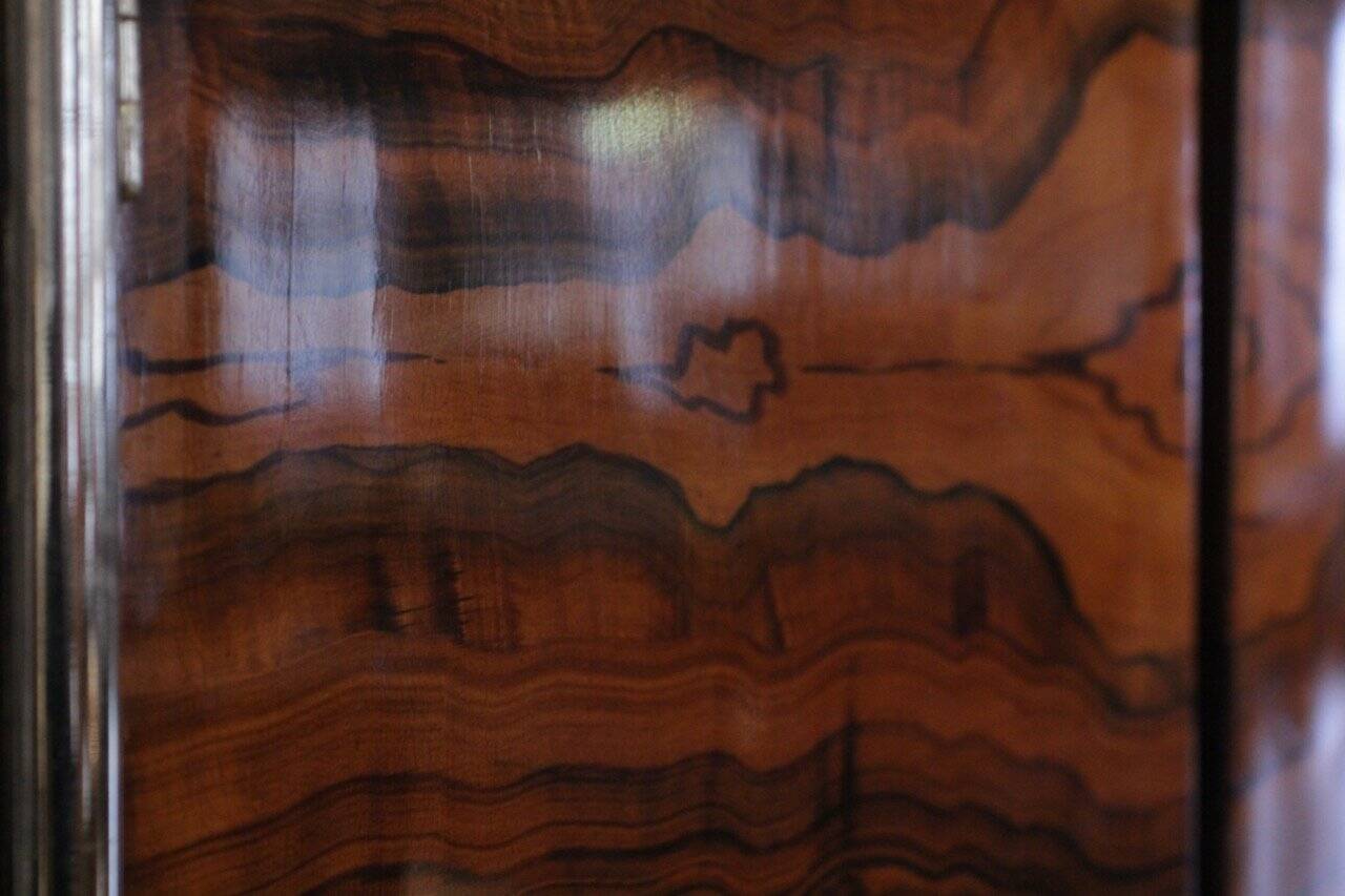 Bauhaus Wardrobe in Palisander Optic, Steel Tube and Chrome, Germany, 1930s