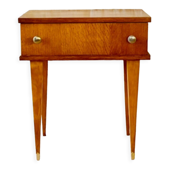 Vintage bedside table on compass legs, 1950 ́s
