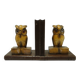 Pair of bookends, mid-century modern, beech, Czechoslovakia, 1950s