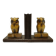 Pair of bookends, mid-century modern, beech, Czechoslovakia, 1950s