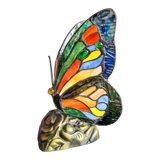 Stained glass butterfly lamp