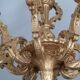 Large chandelier in gilded wood. Eight lights